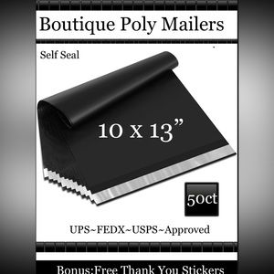 50ct ~ 10x13 ” ~ Poly Mailer Bags ▪️🆕▪️50ct Free Thank You Stickers.